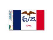 Iowa State Flag MAG NEATO S™ Automotive Car Refrigerator Locker Vinyl Magnet
