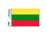 Lithuania Flag MAG NEATO S™ Automotive Car Refrigerator Locker Vinyl Magnet