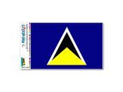 Saint Lucia Flag MAG NEATO S™ Automotive Car Refrigerator Locker Vinyl Magnet