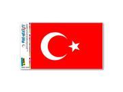 Turkey Flag MAG NEATO S™ Automotive Car Refrigerator Locker Vinyl Magnet