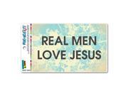 Real Men Love Jesus Religious Christian MAG NEATO S™ Automotive Car Refrigerator Locker Vinyl Magnet