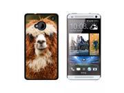 Brown Alpaca Snap On Hard Protective Case for HTC One 1 Black