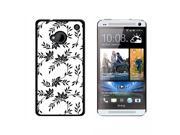Power of Flowers Black White Snap On Hard Protective Case for HTC One 1 Black