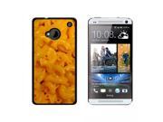 Mac N Cheese Macaroni and Snap On Hard Protective Case for HTC One 1 Black
