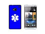 DNR Do Not Resuscitate Medical Emergency Star of Life Snap On Hard Protective Case for HTC One 1 Black