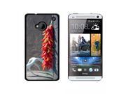New Mexico Southwestern Red Chili Ristra Ristras Snap On Hard Protective Case for HTC One 1 Black