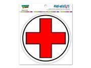 Red Cross Circle MAG NEATO S™ Automotive Car Refrigerator Locker Vinyl Magnet