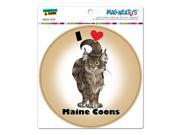 I Heart Love Maine Coons Cat Cute Pet Circle MAG NEATO S™ Automotive Car Refrigerator Locker Vinyl Magnet