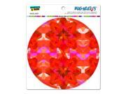 Kaleidoscope Orange Red Pretty Pattern Circle MAG NEATO S™ Automotive Car Refrigerator Locker Vinyl Magnet