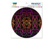 Art Deco Ribbons Magenta Gold Mint - Circle MAG-NEATO'Sâ„¢ Automotive Car Refrigerator Locker Vinyl Magnet Art Deco Ribbons Magenta Gold Mint - Circle MAG-NEATO'Sâ„¢ Automotive Car Refrigerator Locker Vinyl Magnet