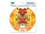 Watercolor Tiger Face Circle MAG NEATO S™ Automotive Car Refrigerator Locker Vinyl Magnet