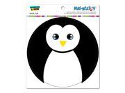 Penguin Black and White Circle MAG NEATO S™ Automotive Car Refrigerator Locker Vinyl Magnet