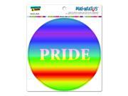 Rainbow Spectrum Pride Gay Lesbian Circle MAG NEATO S™ Automotive Car Refrigerator Locker Vinyl Magnet