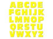 Alphabet Letters Uppercase Yellow MAG NEATO S TM Novelty Gift Locker Refrigerator Vinyl Magnet Set