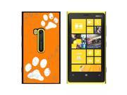 Paw Prints Distressed Orange Snap On Hard Protective Case for Nokia Lumia 920