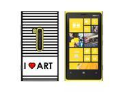I Love Heart Art Snap On Hard Protective Case for Nokia Lumia 920