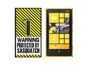 Warning Protected By Sasquatch Snap On Hard Protective Case for Nokia Lumia 920