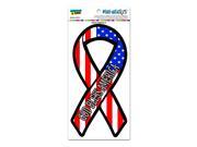 God Bless America USA Flag Support Ribbon Patriotic United States MAG NEATO S TM Automotive Car Refrigerator Locker Vinyl Magnet