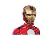 Iron Man deluxe Mens Mask Movie Marvel Comics Superhero Muscles