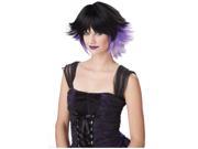 Black and Lavender Fantasia Wig