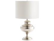 Cyan Design Encore Iron Table Lamp White Fabric Shade with White Lining