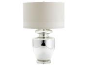 Cyan Design Winnie Table Lamp White Fabric Shade with White Lining