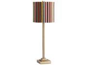 Cyan Design Polyresin Santa Cruz Buffet Lamp Striped Fabric Shade