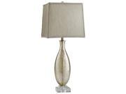 Cyan Design Coco Table Lamp Grey Silk Shade with White Lining
