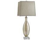 Cyan Design Coco Table Lamp Grey Silk Shade with White Lining