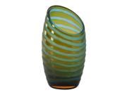 Cyan Design Glass Small Angle Cut Chiseled Vase