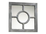 Cyan Design Wood and Glass Ashford Mirror Distressed Gray
