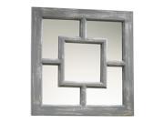 Cyan Design Wood and Glass Ashbury Mirror Distressed Gray