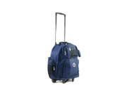 Transworld Roll Away Deluxe Rolling Backpack Navy Blue