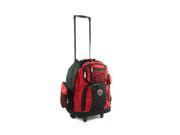 Transworld Roll Away Deluxe Rolling Backpack Red