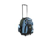 Transworld Roll Away Deluxe Rolling Backpack Sky Blue