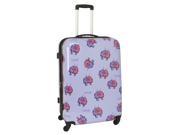 Ed Heck Multi Love Birds Hardside 28 Spinner Luggage Purple