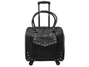 Hang Accessories Urban Ranch Black Studded Trolley Laptop Bag