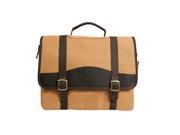 Canyon Outback Elk Valley 16 Canvas and Leather Computer Briefcase Brown