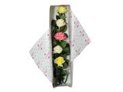 Special Occasion Silk Wild Rose Flower Bouquet With Gift Box