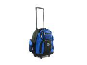 Transworld Roll Away Deluxe Rolling Backpack Royal Blue