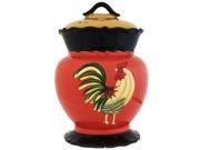 Grand Rooster Collection Hand painted Cookie Jar