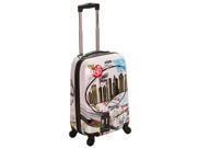 Rockland Las Vegas 20 inch Hardside Spinner Carry On Luggage New York