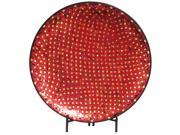 Urban Designs Decorative Handcrafted Mosaic Plate with Stand Red