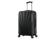 InUSA Chicago Collection 25 inch Lightweight Hardside Spinner Suitcase Black