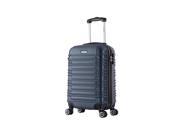 InUSA New York Collection 20 Carry on Light Hardside Spinner Suitcase Blue
