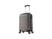 InUSA New York Collection 20 Carry on Light Hardside Spinner Suitcase Brown