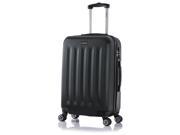 InUSA Philadelphia Collection 23 inch Lightweight Hardside Spinner Suitcase Black