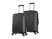 InUSA San Francisco ML 2 piece Light Hardside Spinner Luggage Set Charcoal