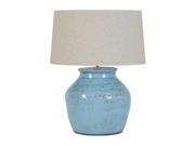 Urban Designs Light Blue Crackle Ceramic Table Lamp
