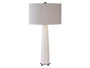 Uttermost Mavone Gloss White Table Lamp